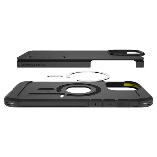 Spigen Tough Armor MagSafe Case with Stand for iPhone 16 Pro Max - Black - Cell phone cases and covers<<<HurtelXML