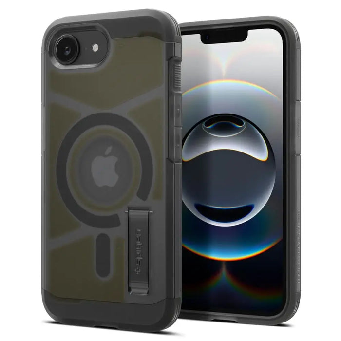 Spigen Tough Armor MagSafe iPhone 16e Case - Clear Gray - Cell phone cases and covers<<<HurtelXML