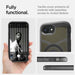 Spigen Tough Armor MagSafe iPhone 16e Case - Clear Gray - Cell phone cases and covers<<<HurtelXML