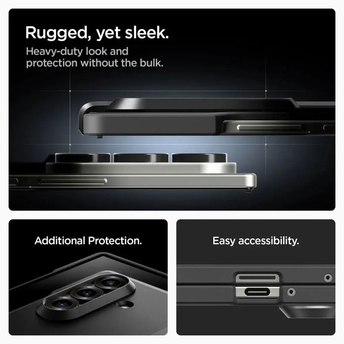 Spigen Tough Armor Pro Mag MagSafe Case for Samsung Galaxy Z Fold 7 - Black - Cell phone cases and covers<<<HurtelXML
