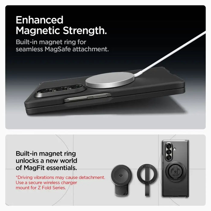 Spigen Tough Armor Pro Mag MagSafe Case for Samsung Galaxy Z Fold 7 - Black - Cell phone cases and covers<<<HurtelXML