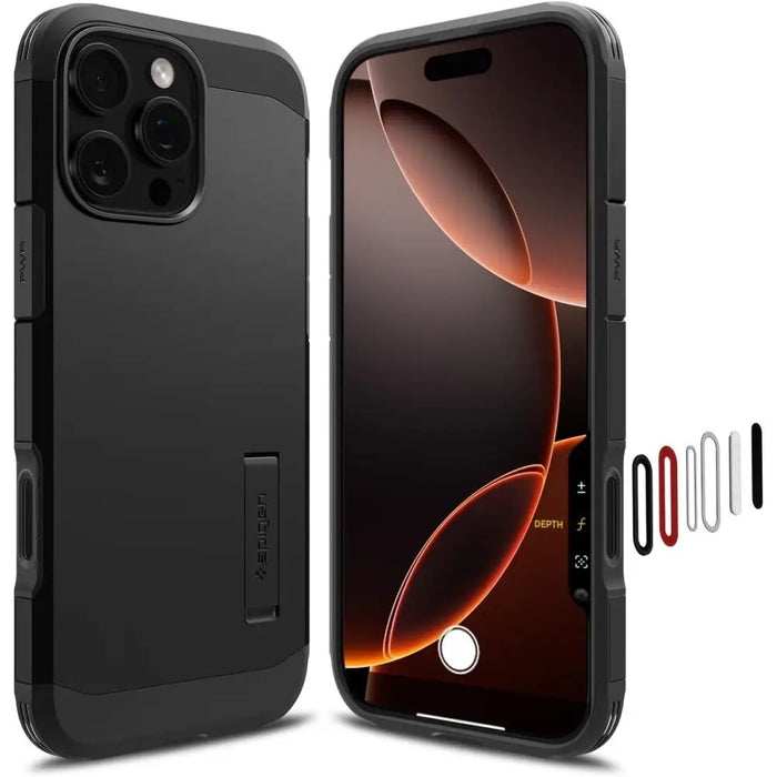 Spigen Tough Armor ’T’ MagSafe case for iPhone 16 Pro - black - Cell phone cases and covers<<<HurtelXML
