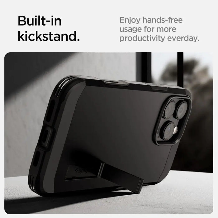 Spigen Tough Armor ’T’ MagSafe case for iPhone 16 Pro Max - black - Cell phone cases and covers<<<HurtelXML