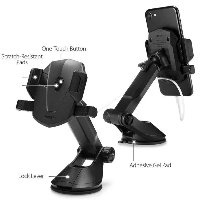 Spigen TS35 Car Cockpit Phone Holder - Black - Cell phone cases and covers<<<HurtelXML