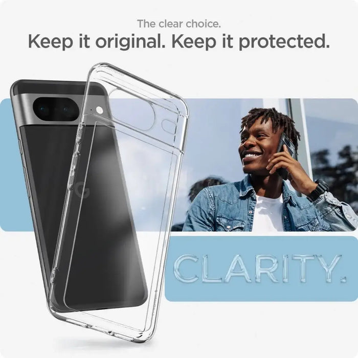 Spigen Ultra Hybrid Case for Google Pixel 8 - Clear - Cell phone cases and covers<<<HurtelXML