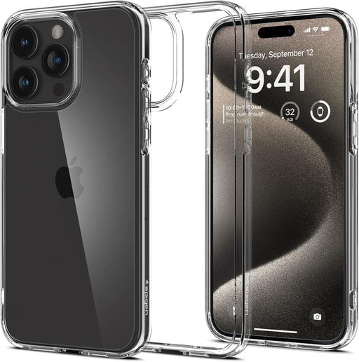 Spigen Ultra Hybrid Case for iPhone 15 Pro Max - Clear - Cell phone cases and covers<<<HurtelXML