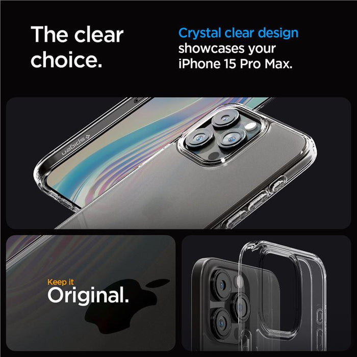 Spigen Ultra Hybrid Case for iPhone 15 Pro Max - Clear Matte - Cell phone cases and covers<<<HurtelXML