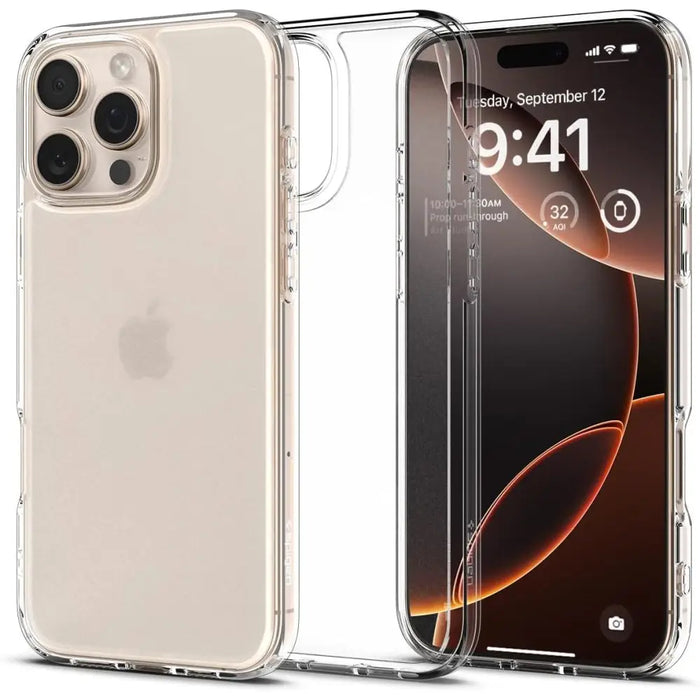 Spigen Ultra Hybrid Case for iPhone 16 Pro Max - Clear - Cell phone cases and covers<<<HurtelXML