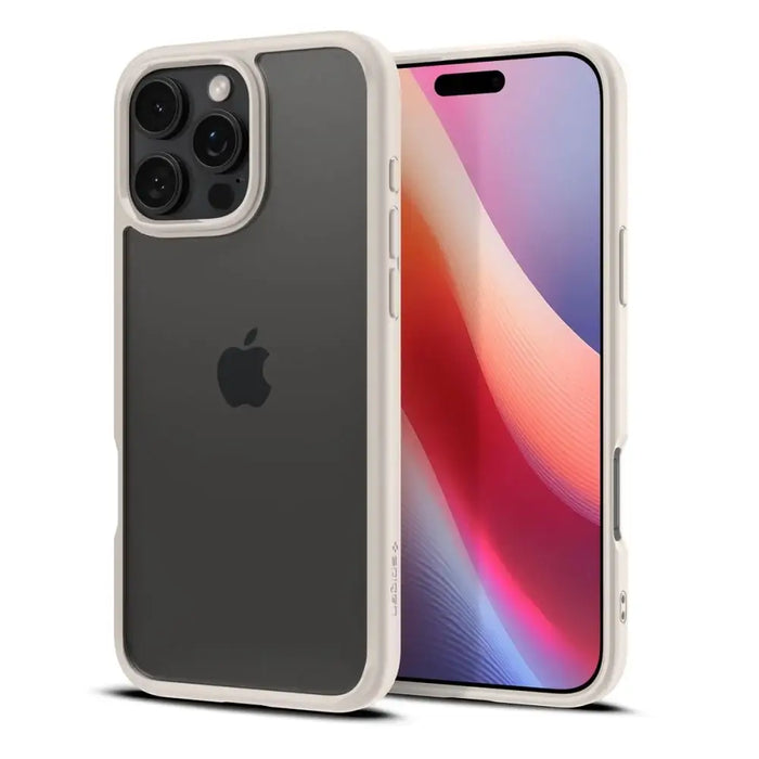 Spigen Ultra Hybrid case for iPhone 16 Pro - titanium - Cell phone cases and covers<<<HurtelXML