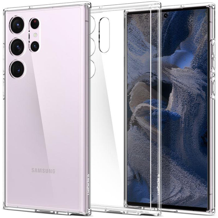 Spigen Ultra Hybrid Case for Samsung Galaxy S23 Ultra - Transparent - Cell phone cases and covers<<<HurtelXML