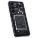 Spigen Ultra Hybrid Case for Samsung Galaxy S24 - Dark Gray (Zero One Pattern) - Cell phone cases and covers<<<HurtelXML
