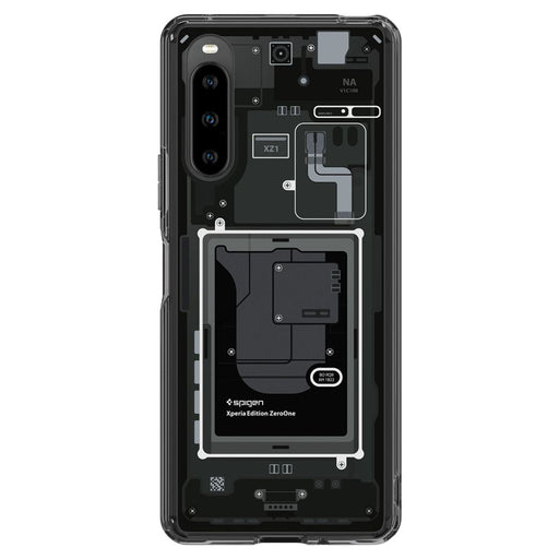 Spigen Ultra Hybrid Case for Sony Xperia 10 V - Dark Gray (Zero One Pattern) - Cell phone cases and covers<<<HurtelXML
