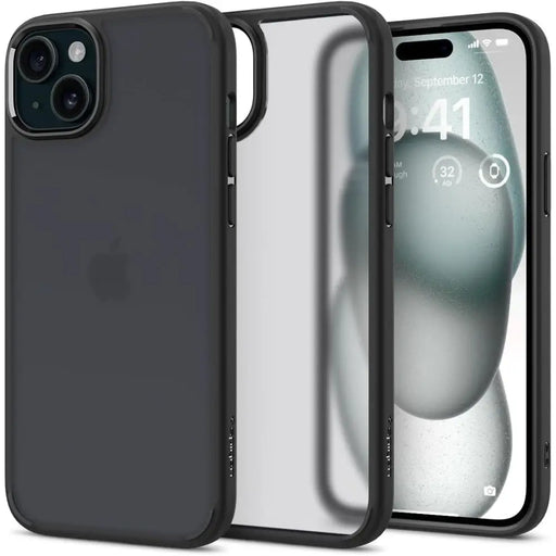 Spigen Ultra Hybrid iPhone 15 Case - Clear Black - Cell phone cases and covers<<<HurtelXML