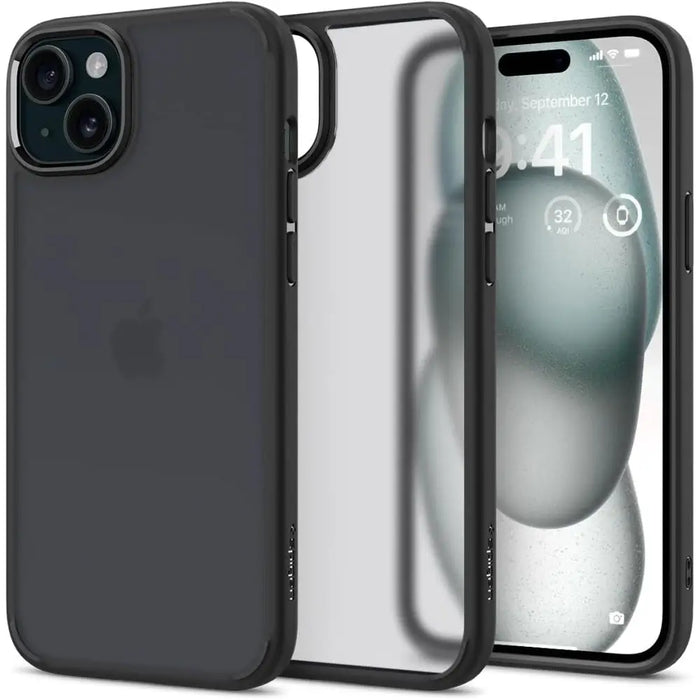 Spigen Ultra Hybrid iPhone 15 Case - Clear Black - Cell phone cases and covers<<<HurtelXML
