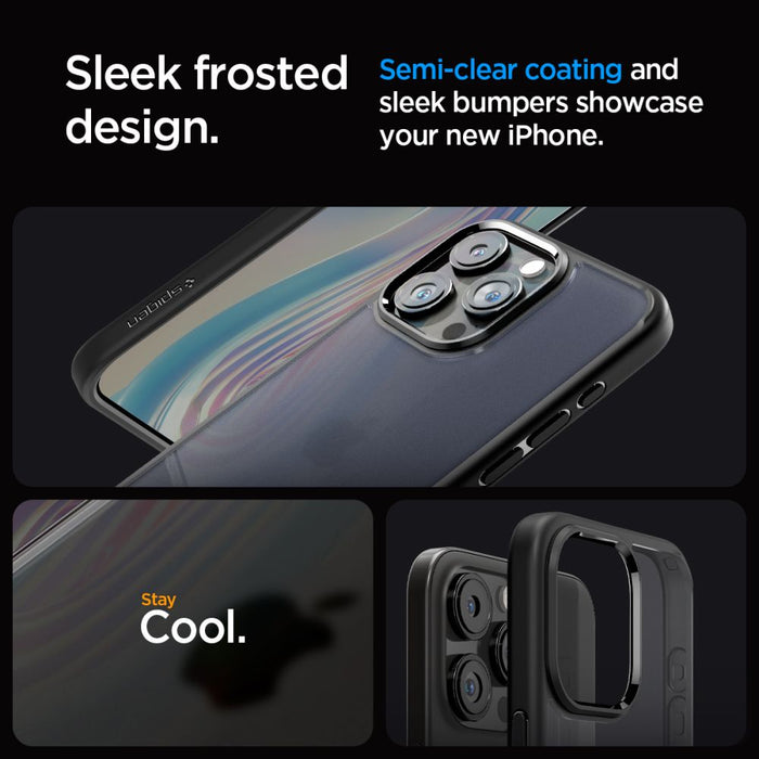 Spigen Ultra Hybrid iPhone 15 Pro Case - Clear Black - Cell phone cases and covers<<<HurtelXML
