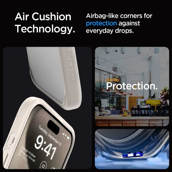Spigen Ultra Hybrid iPhone 15 Pro Case - Natural Titanium - Cell phone cases and covers<<<HurtelXML