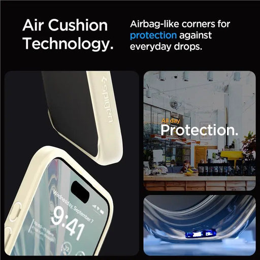 Spigen Ultra Hybrid iPhone 15 Pro Max Case - Beige - Cell phone cases and covers<<<HurtelXML