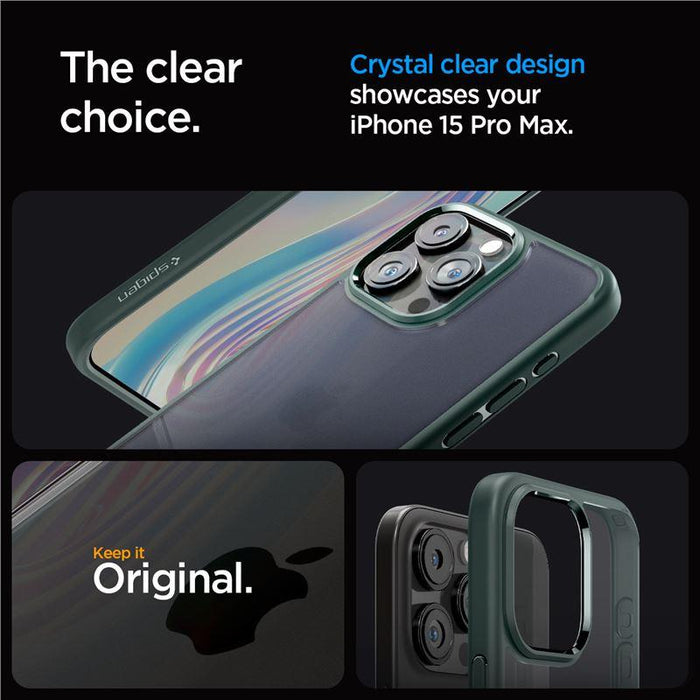 Spigen Ultra Hybrid iPhone 15 Pro Max Case - Dark Green - Cell phone cases and covers<<<HurtelXML