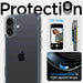 Spigen Ultra Hybrid iPhone 16 Plus Case - Clear - Cell phone cases and covers<<<HurtelXML