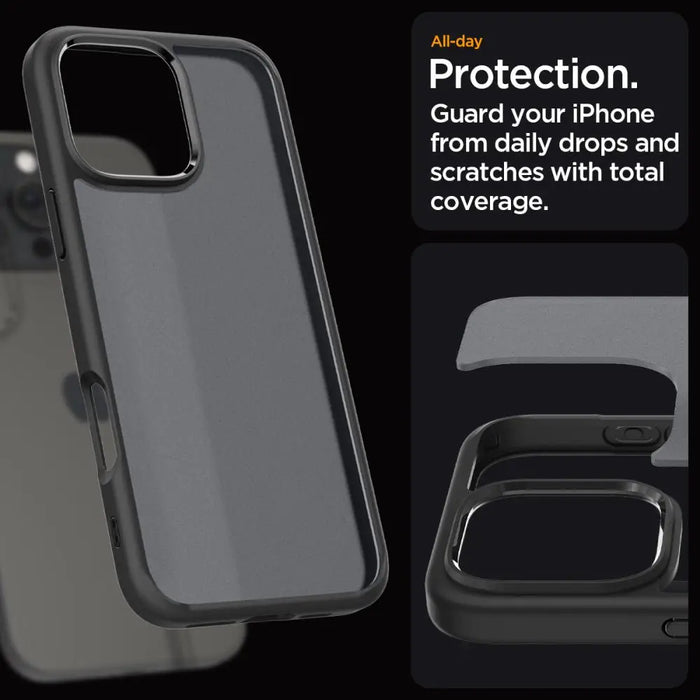 Spigen Ultra Hybrid iPhone 16 Pro Case - Black - Cell phone cases and covers<<<HurtelXML