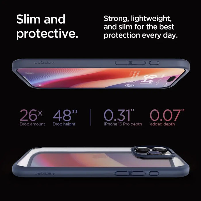 Spigen Ultra Hybrid iPhone 16 Pro Case - Blue - Cell phone cases and covers<<<HurtelXML