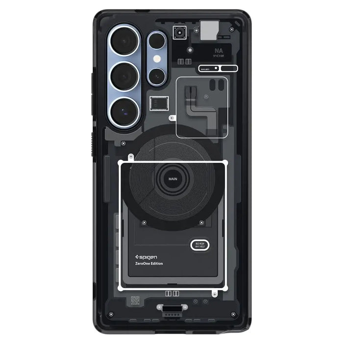 Spigen Ultra Hybrid Mag Case for Samsung Galaxy S25 Ultra Zero One - Black - Cell phone cases and covers<<<HurtelXML