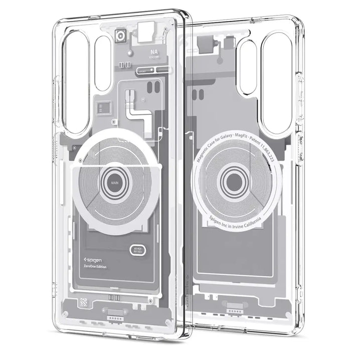Spigen Ultra Hybrid Mag Case for Samsung Galaxy S25 Ultra Zero One - White - Cell phone cases and covers<<<HurtelXML