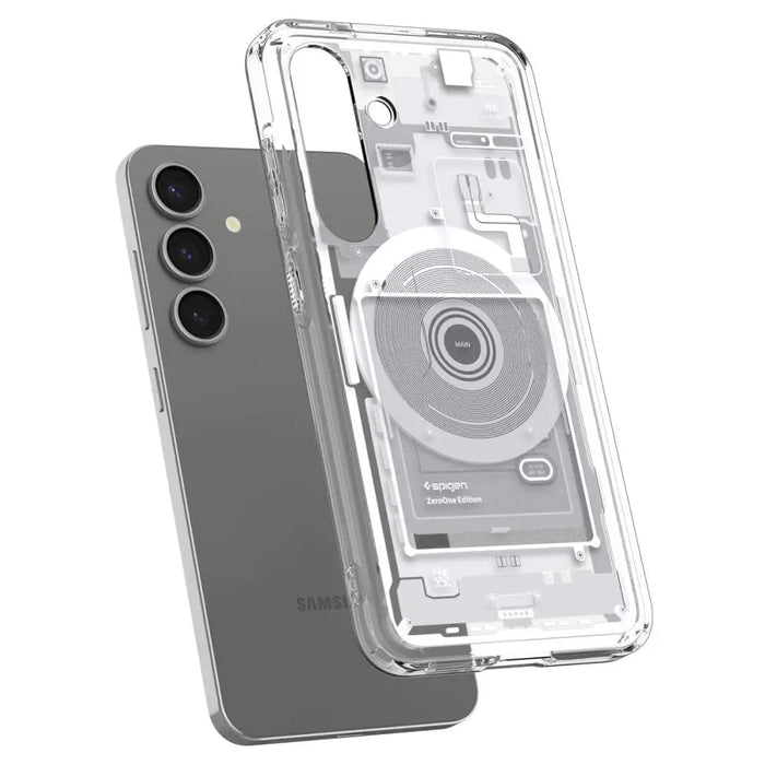 Spigen Ultra Hybrid Mag Case for Samsung Galaxy S25 Zero One - White - Cell phone cases and covers<<<HurtelXML