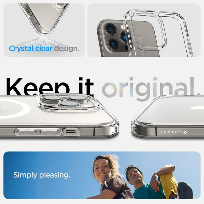 Spigen Ultra Hybrid Mag Case with MagSafe for iPhone 14 Pro Max - Clear/White - Cell phone cases and covers<<<HurtelXML