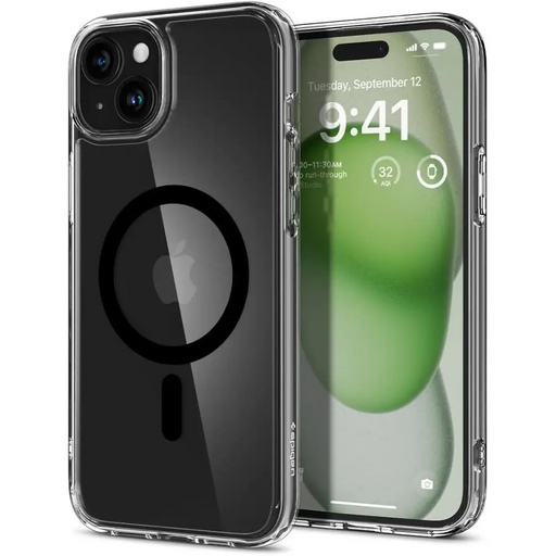 Spigen Ultra Hybrid Mag Case with MagSafe for iPhone 15 - Black - Cell phone cases and covers<<<HurtelXML