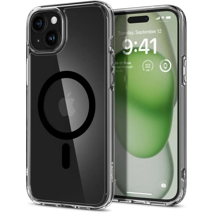 Spigen Ultra Hybrid Mag Case with MagSafe for iPhone 15 - Black - Cell phone cases and covers<<<HurtelXML