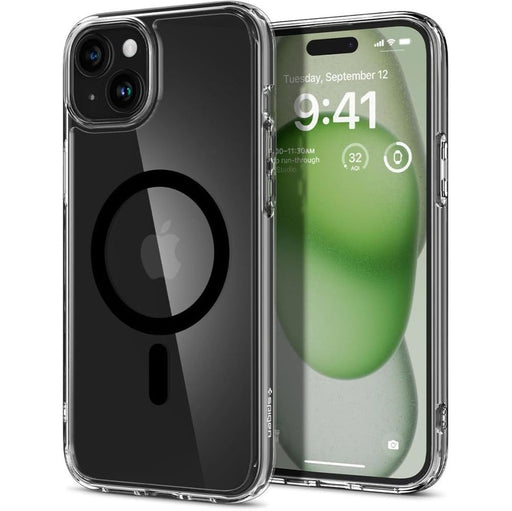 Spigen Ultra Hybrid Mag Case with MagSafe for iPhone 15 Plus - Black - Cell phone cases and covers<<<HurtelXML