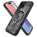 Spigen Ultra Hybrid Mag Case with MagSafe for iPhone 15 Plus - Dark Gray (Zero One Pattern) - Cell phone cases