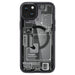 Spigen Ultra Hybrid Mag Case with MagSafe for iPhone 15 Plus - Dark Gray (Zero One Pattern) - Cell phone cases