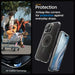 Spigen Ultra Hybrid Mag Case with MagSafe for iPhone 15 Pro - Clear Gray - Cell phone cases and covers<<<HurtelXML