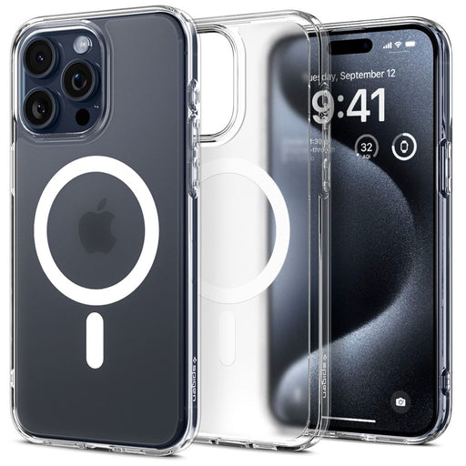 Spigen Ultra Hybrid Mag Case with MagSafe for iPhone 15 Pro - Clear Matte - Cell phone cases and covers<<<HurtelXML