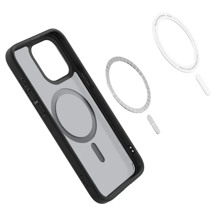 Spigen Ultra Hybrid Mag Case with MagSafe for iPhone 15 Pro - Clear Black - Cell phone cases and covers<<<HurtelXML