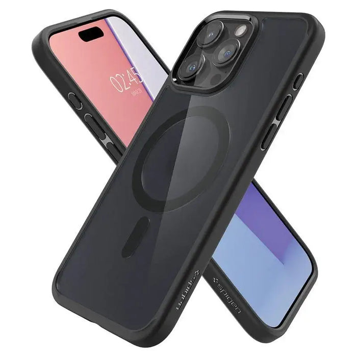 Spigen Ultra Hybrid Mag Case with MagSafe for iPhone 15 Pro - Clear Black - Cell phone cases and covers<<<HurtelXML