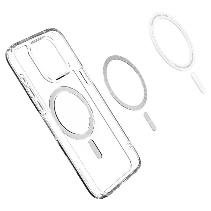 Spigen Ultra Hybrid Mag Case with MagSafe for iPhone 15 Pro - Clear Gray - Cell phone cases and covers<<<HurtelXML