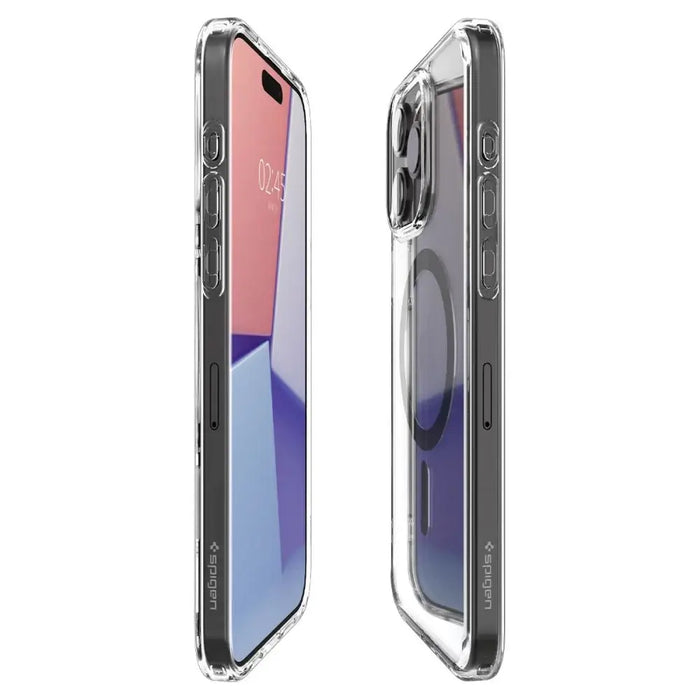 Spigen Ultra Hybrid Mag Case with MagSafe for iPhone 15 Pro - Clear Gray - Cell phone cases and covers<<<HurtelXML