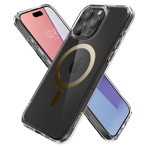 Spigen Ultra Hybrid Mag Case with MagSafe for iPhone 15 Pro - Gold - Cell phone cases and covers<<<HurtelXML