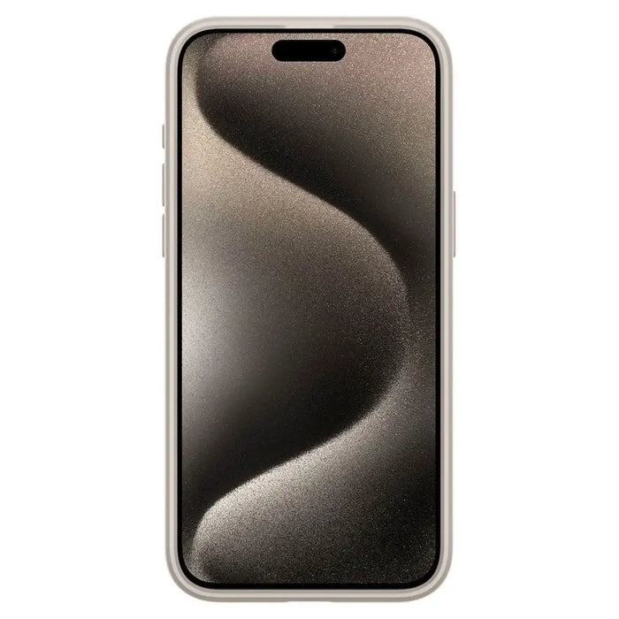 Spigen Ultra Hybrid Mag Case with MagSafe for iPhone 15 Pro - Matte Natural Titanium - Cell phone cases