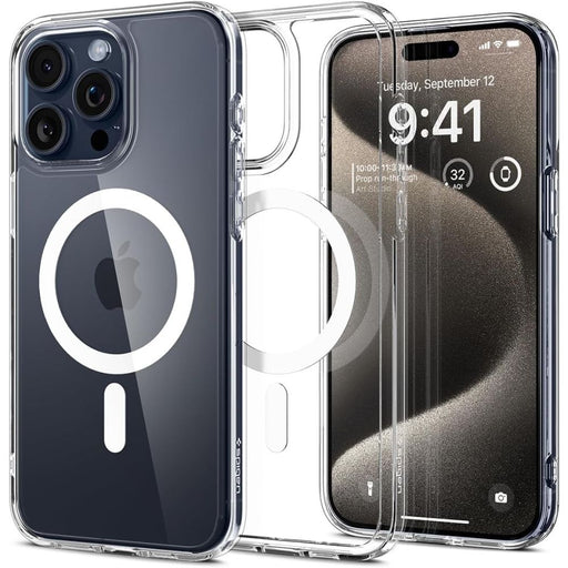 Spigen Ultra Hybrid Mag Case with MagSafe for iPhone 15 Pro Max - White - Cell phone cases and covers<<<HurtelXML