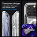 Spigen Ultra Hybrid Mag Case with MagSafe for iPhone 15 Pro - White (Zero One Pattern) - Cell phone cases