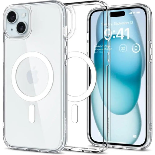Spigen Ultra Hybrid Mag Case with MagSafe for iPhone 15 - White - Cell phone cases and covers<<<HurtelXML
