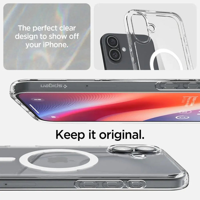Spigen Ultra Hybrid Mag Case with MagSafe for iPhone 16 Plus - White - Cell phone cases and covers<<<HurtelXML