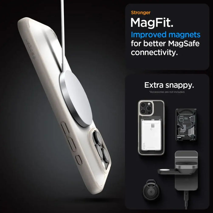 Spigen Ultra Hybrid Mag case with MagSafe for iPhone 16 Pro - titanium - Cell phone cases and covers<<<HurtelXML