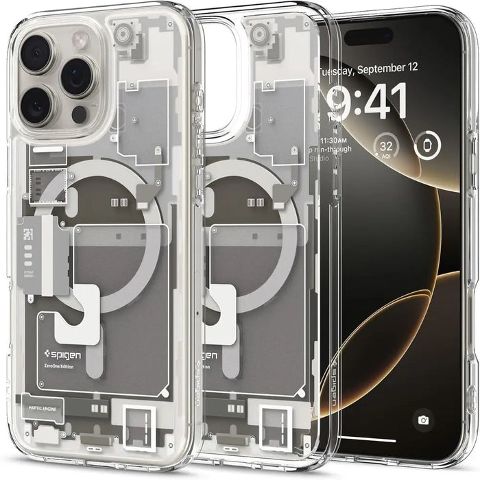 Spigen Ultra Hybrid Mag case with MagSafe Zero One for iPhone 16 Pro Max - titanium - Cell phone cases