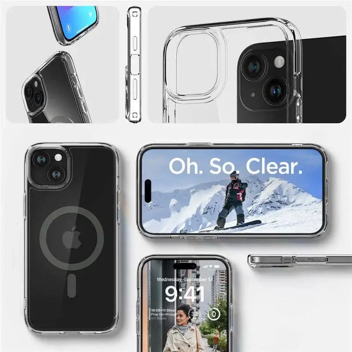 Spigen Ultra Hybrid MagSafe case for iPhone 15 Plus - graphite - Cell phone cases and covers<<<HurtelXML