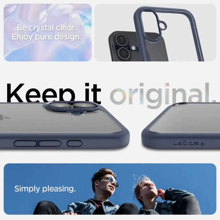 Spigen Ultra Hybrid MagSafe for iPhone 16 - Blue - Cell phone cases and covers<<<HurtelXML